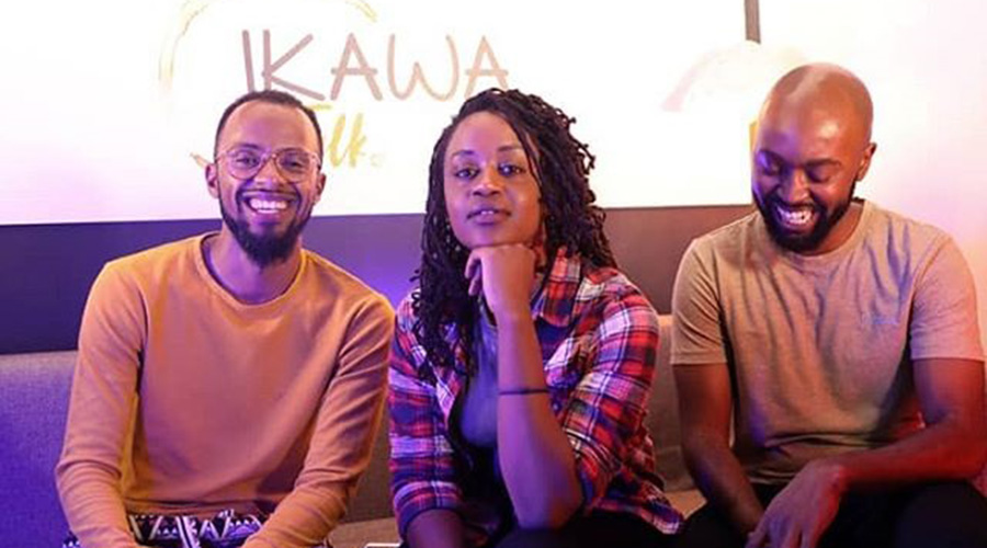 Angel Uwamahoro (M), was their first guest on the show. They hope to bring other creatives on board to share their experience.