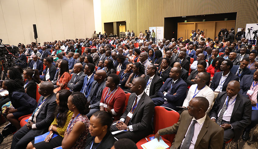 Members of the East Africa Law Society during the meeting in Kigali yesterday. The conference is the largest gathering of law professionals in the East African region. Photo: Emmanuel Kwizera.