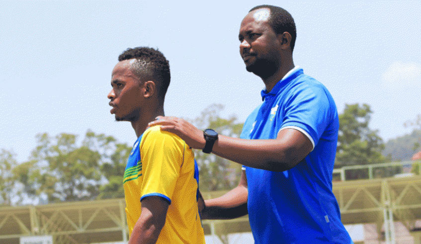 Egypt-based midfielder Kevin Muhire was part of Amavubi's training at Amahoro Stadium on Friday. File.
