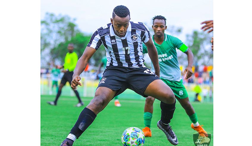 Striker Innocent Nshuti was used as a second-half substitute during the goalless against SC Kiyovu at Kigali Stadium on Friday. Courtesy.