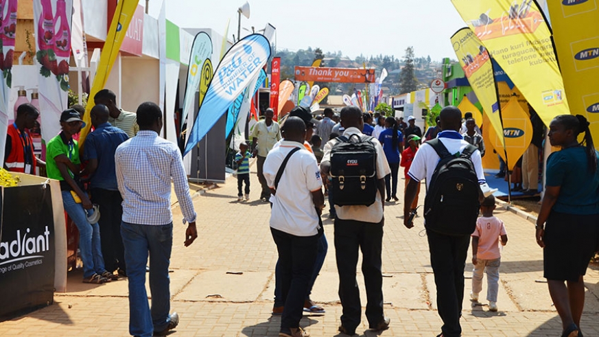 Expo goers at Gikondo Expo grounds/ Sam Ngendahimana 