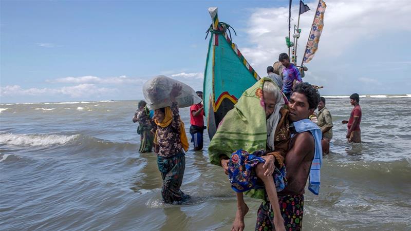 Hundreds of thousands of Rohingya fled Myanmar in the wake of a brutal military crackdown in August 2017. / AP