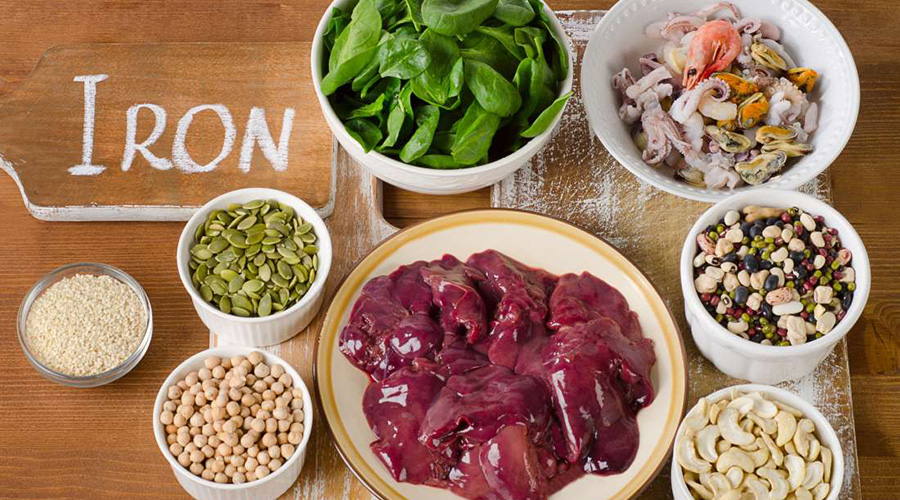 To avoid iron deficiency anaemia, feed on iron foods like, peas, beans, spinach, fruits, and organ meat such as liver. / Net photo