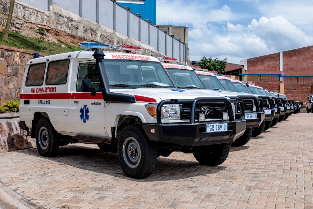 Imbuto foundation donated 20 ambulances to the health sector/courtesy