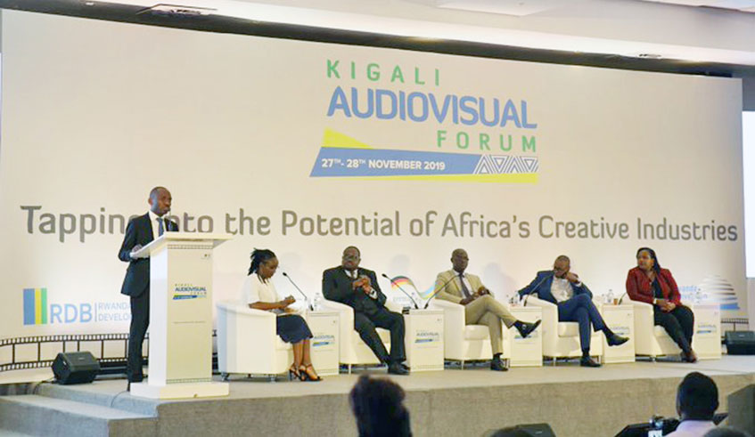 A panel discussion on intellectual Property and Financing in Kigali yesterday. Courtesy.