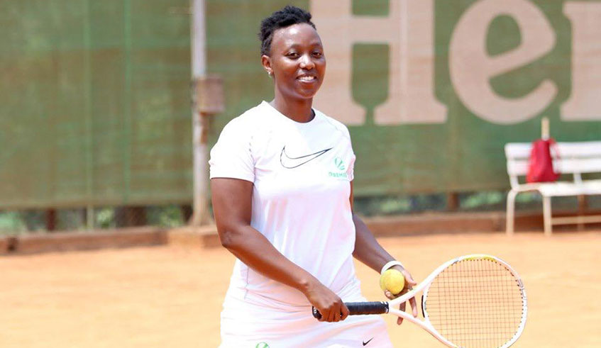 Joselyn Umulisa reached the semi-finals at the 2017 Rwanda Tennis Open. Courtesy.