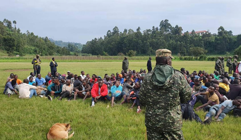 Ugandan military and police on Monday arrested nearly 200 Rwandans. Courtesy.