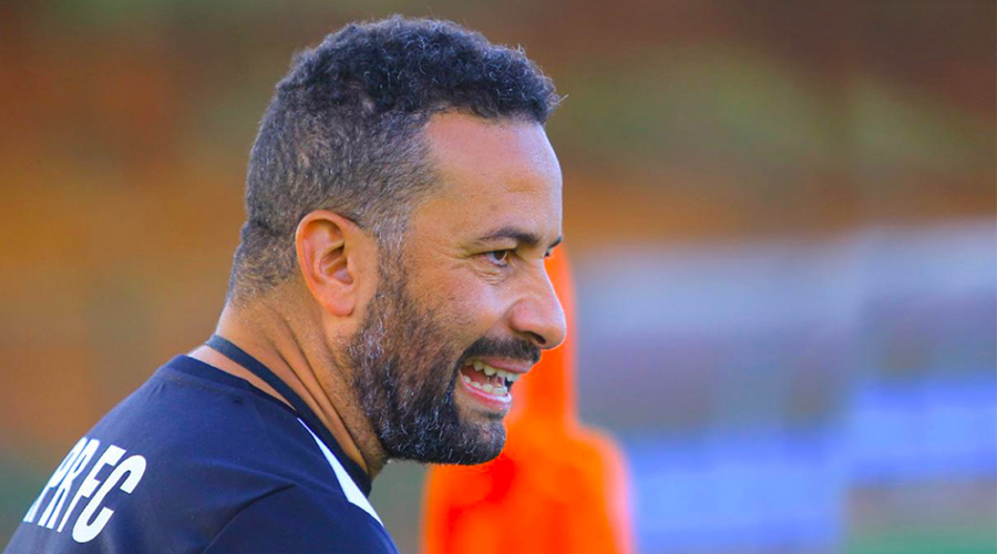 Adil Mohammed Erradi has challenged his APR players that they u2018cannot affordu2019 to slip up in the title race. / Courtesy