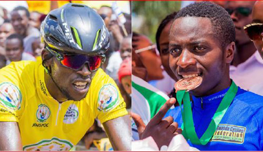 Joseph Areruya (L) and Didier Munyaneza are vying for the award with 13 other riders from eight countries across the continent. File.