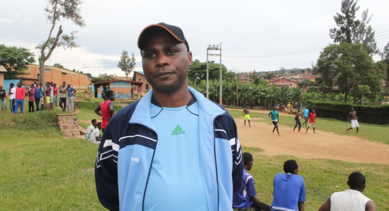 Antoine Ntabanganyimana, the head coach of Police Handball Club. / Courtesy