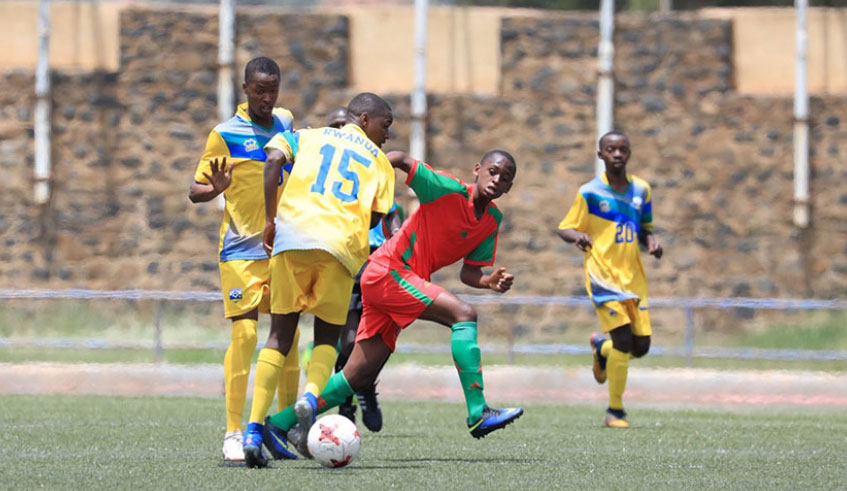 Most of the players in camp were part of the Amavubi U15 team that finished third in Cecafa this year. File.