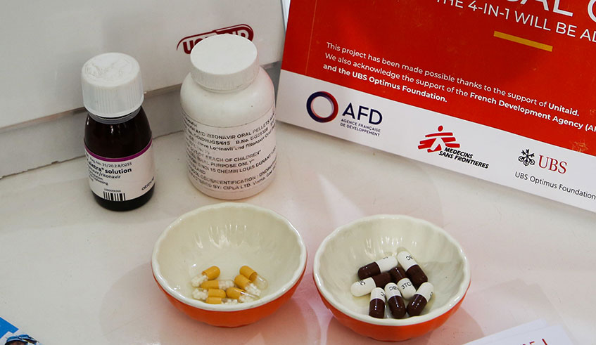 Anti-retroviral drugs (ARVs) in an Exhibition at Kigali Convention Centre on December 4, 2019. Dan Nsengiyumva.