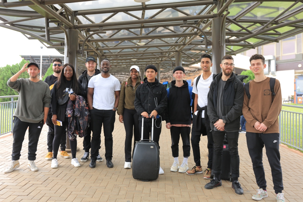 Hillsong London pictured at the Kigali International Airport on December 4. 