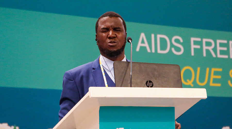 Omar Siddo of the Federation of People Living with Disabilities in Niger. 