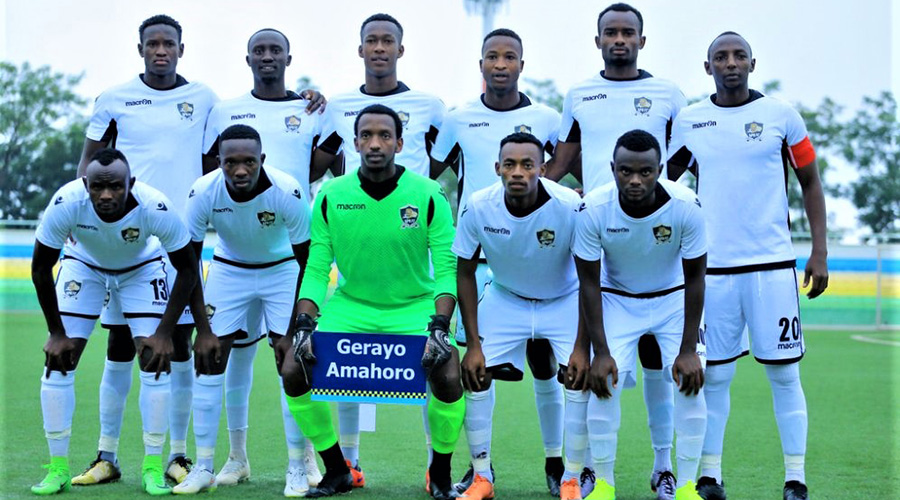 The APR line-up that started against Gasogi United at Kigali Stadium on Saturday. 
