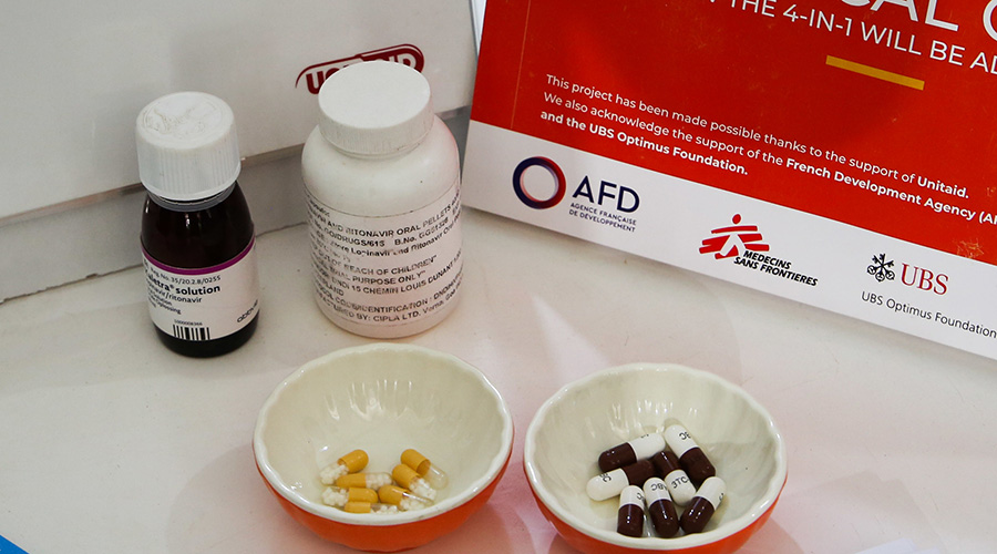 Anti-retroviral drugs (ARVs) during an Exhibition at Kigali Convention Centre on December 4, 2019. 