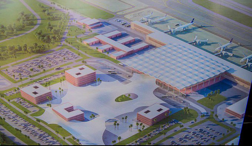 An artistic impression the proposed international airport in Bugesera District. (Courtesy)