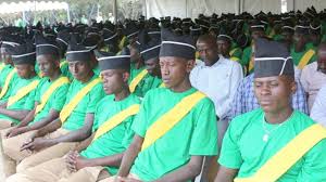 A cross-section of former trainees at Iwawa Rehabilitation and Vocational Training Centre during graduation. / Courtesy