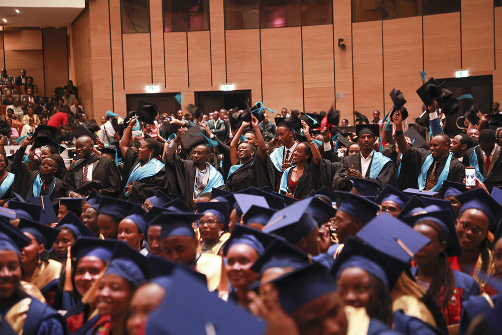 It was all smiles as more than 1800 graduated at University of Kigali last Friday. Courtesy.