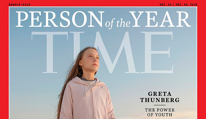 At 16, Greta Thunberg becomes the youngest recipient of the title. 