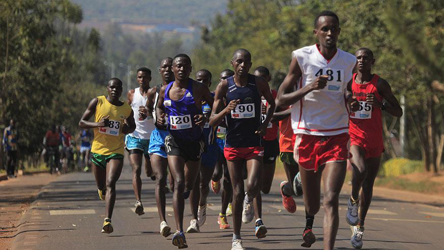 Runners during a past edition of the Kigali International Peace Marathon. 