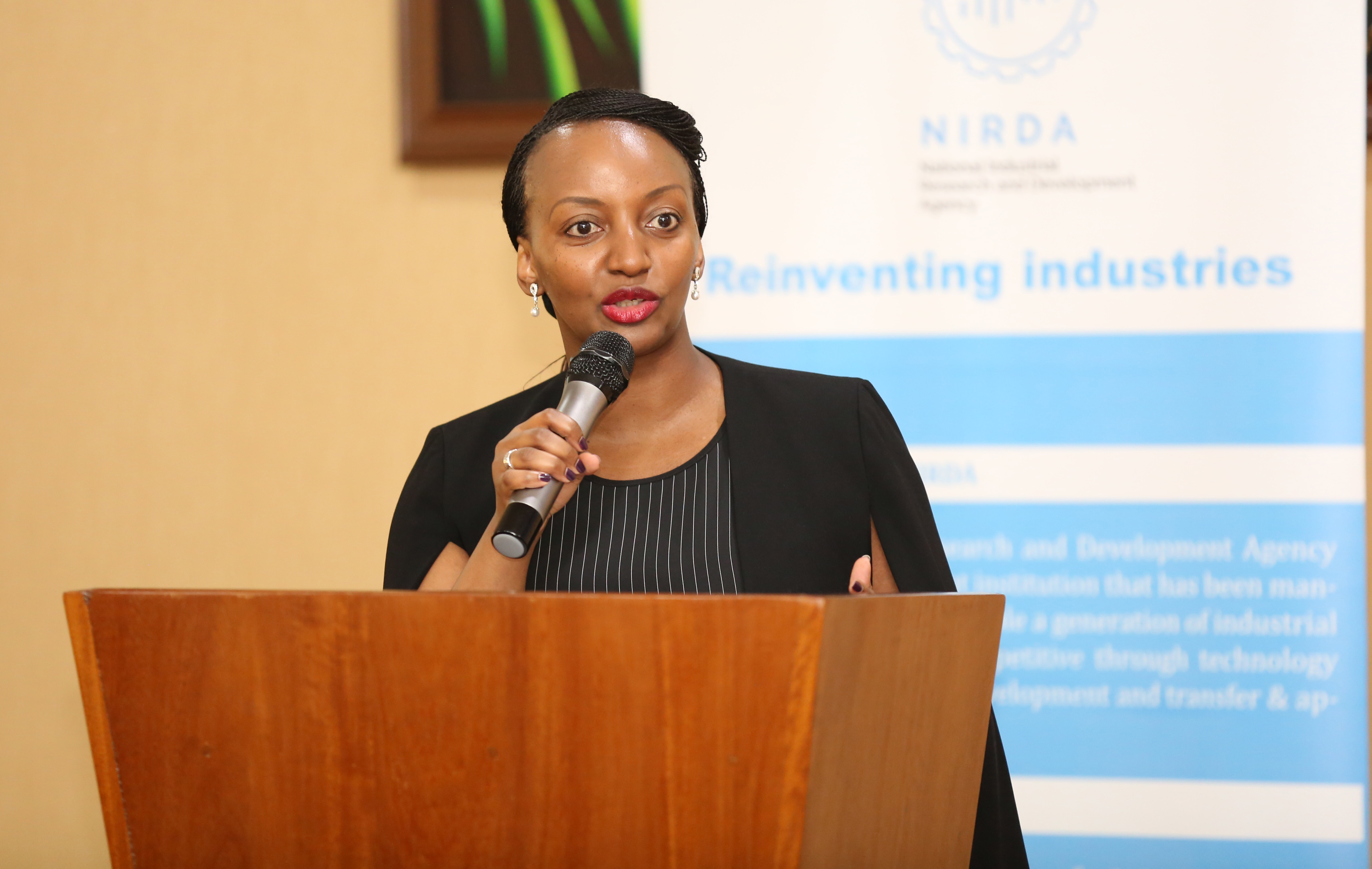 Minister Hakuziyaremye speaks  at the launch of the project designed to boost the cows value chain./Sam Ngendahimana