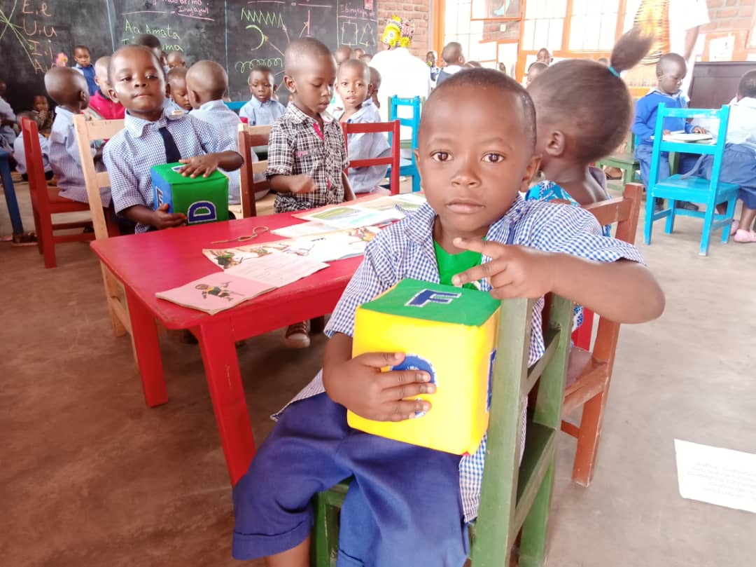 Children inside Rubavu Cross Border ECD Centre. Most of parents used to leave children at Petite BarriÃ¨re Border under no care as they cross over DR Congo for their businesses. 
