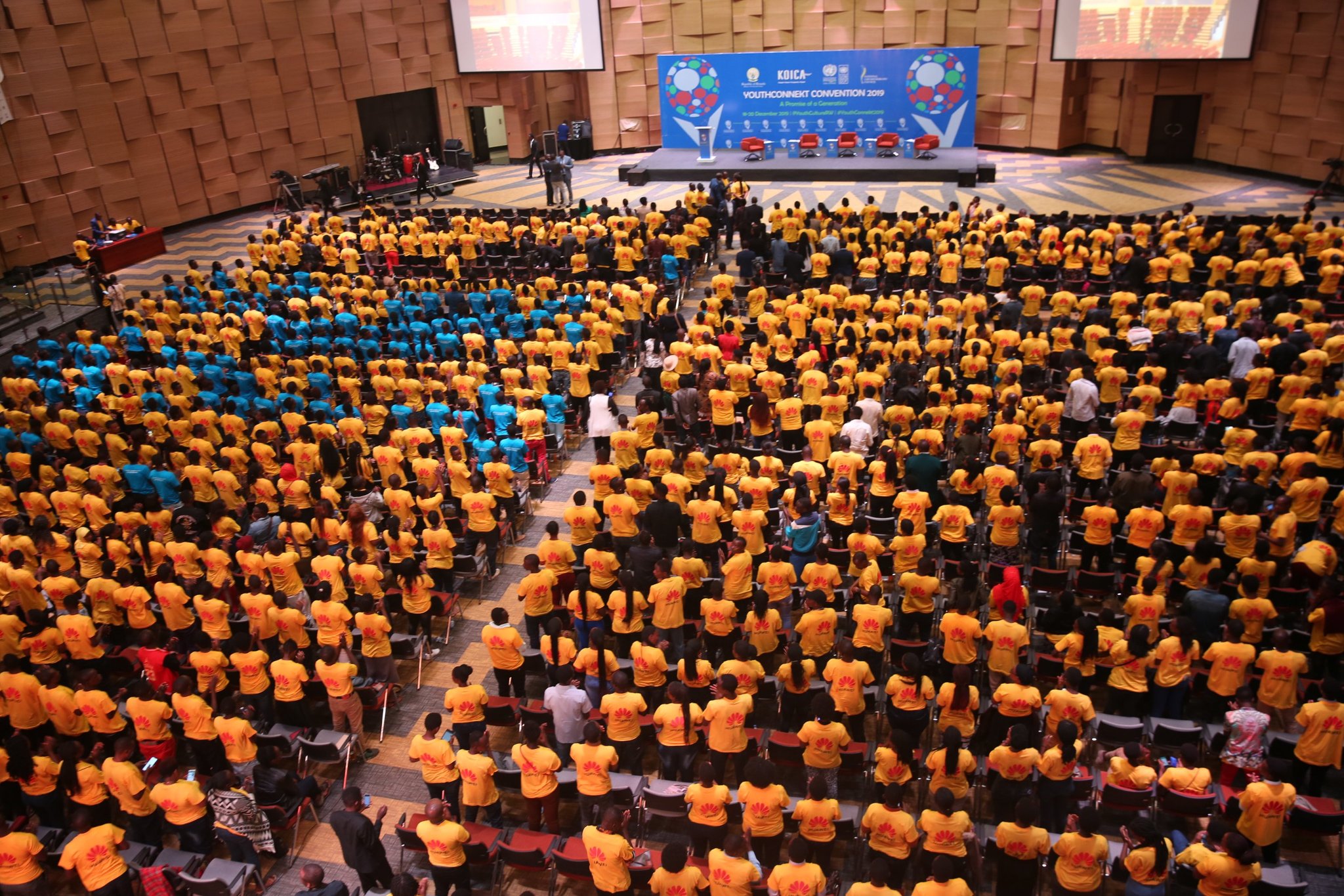 Over 3000 youths taking part in YouthConnekt Convention 2019 at Intare Conference Arena on 18 Wednesday./Courtesy