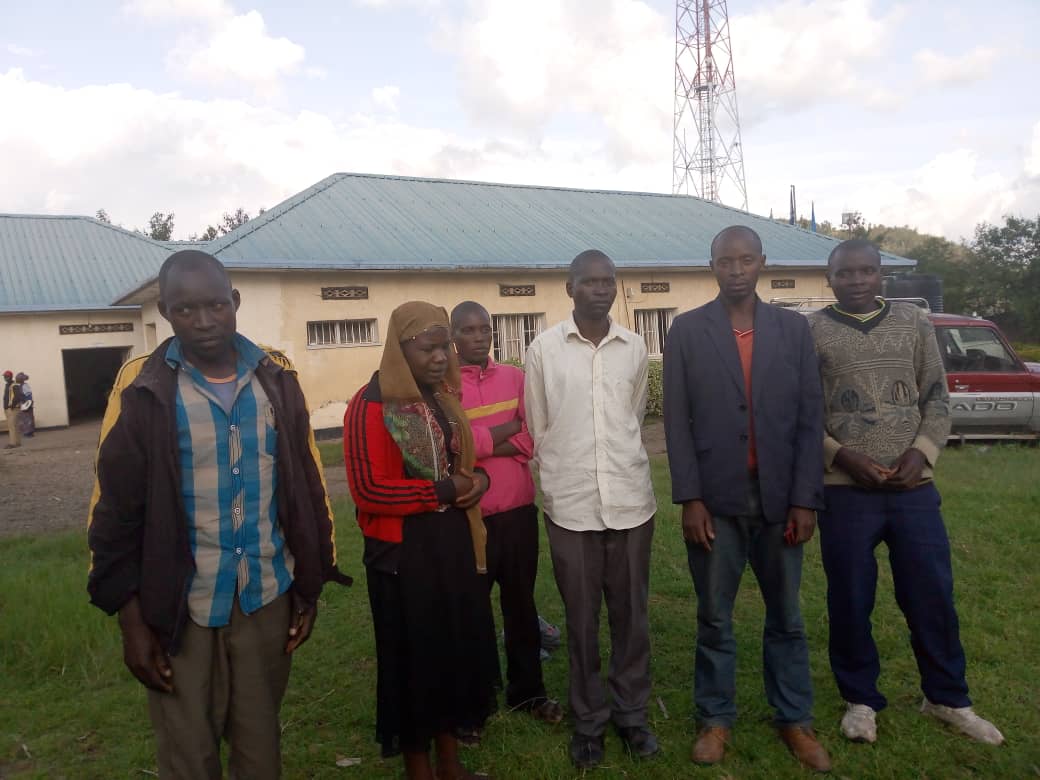 A cohort of six Rwanda whom Uganda deported on Wednesday at around 1:35 p.m, another cohort of six Rwandans arrived in at around 7:15. They were all dumped at Cyanika Border Post. 