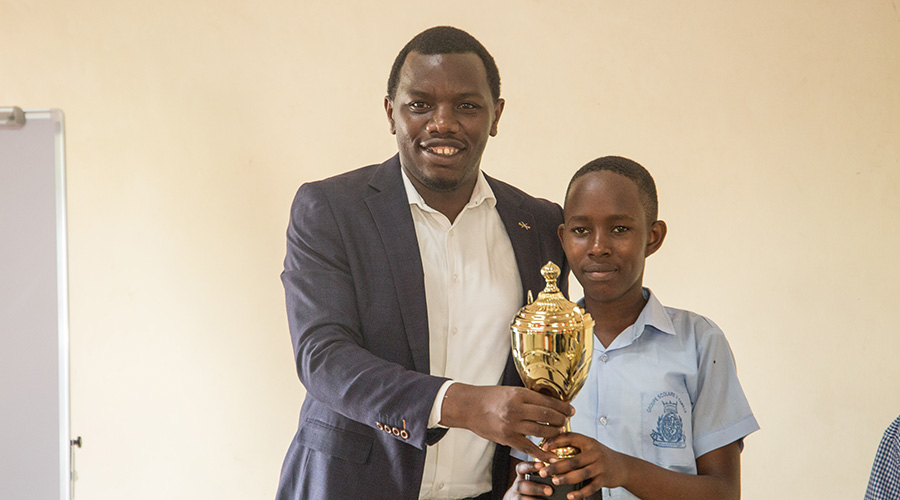 Nadine Umwali, a primary six student from Nyarugenge district won the third edition of One Laptop Per Child (OLPC) scratch competition. 