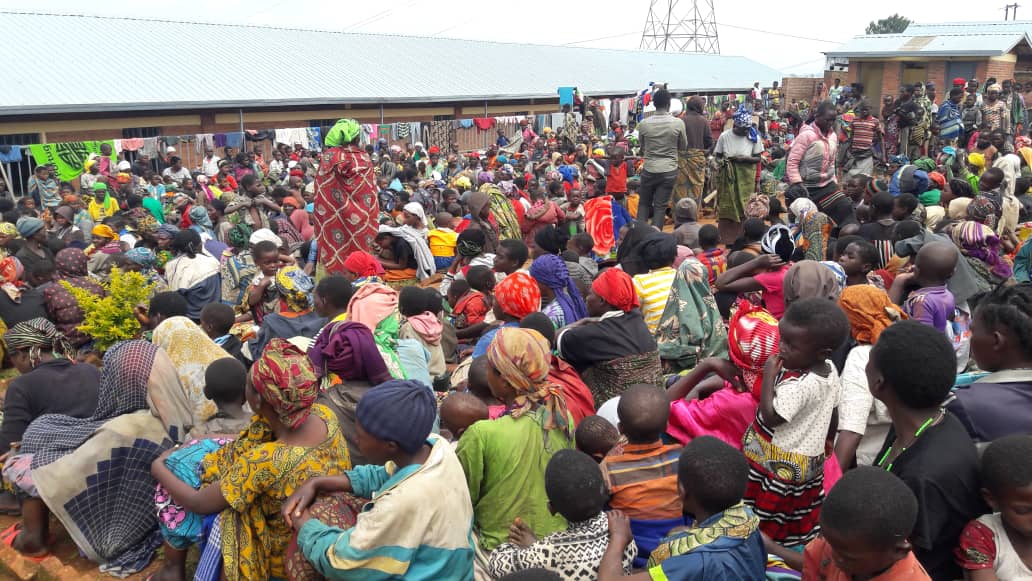 Some of the 1,100 children and 371 women recently sent home from neighboring DR Congo. (Courtesy)