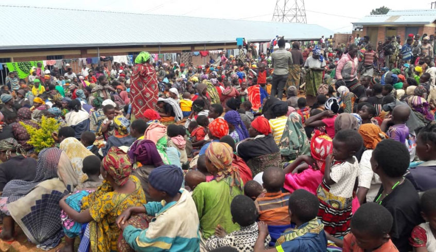 Some of the 1,100 children and 371 women recently repatriated from neighbouring DR Congo. Photo: Courtesy.