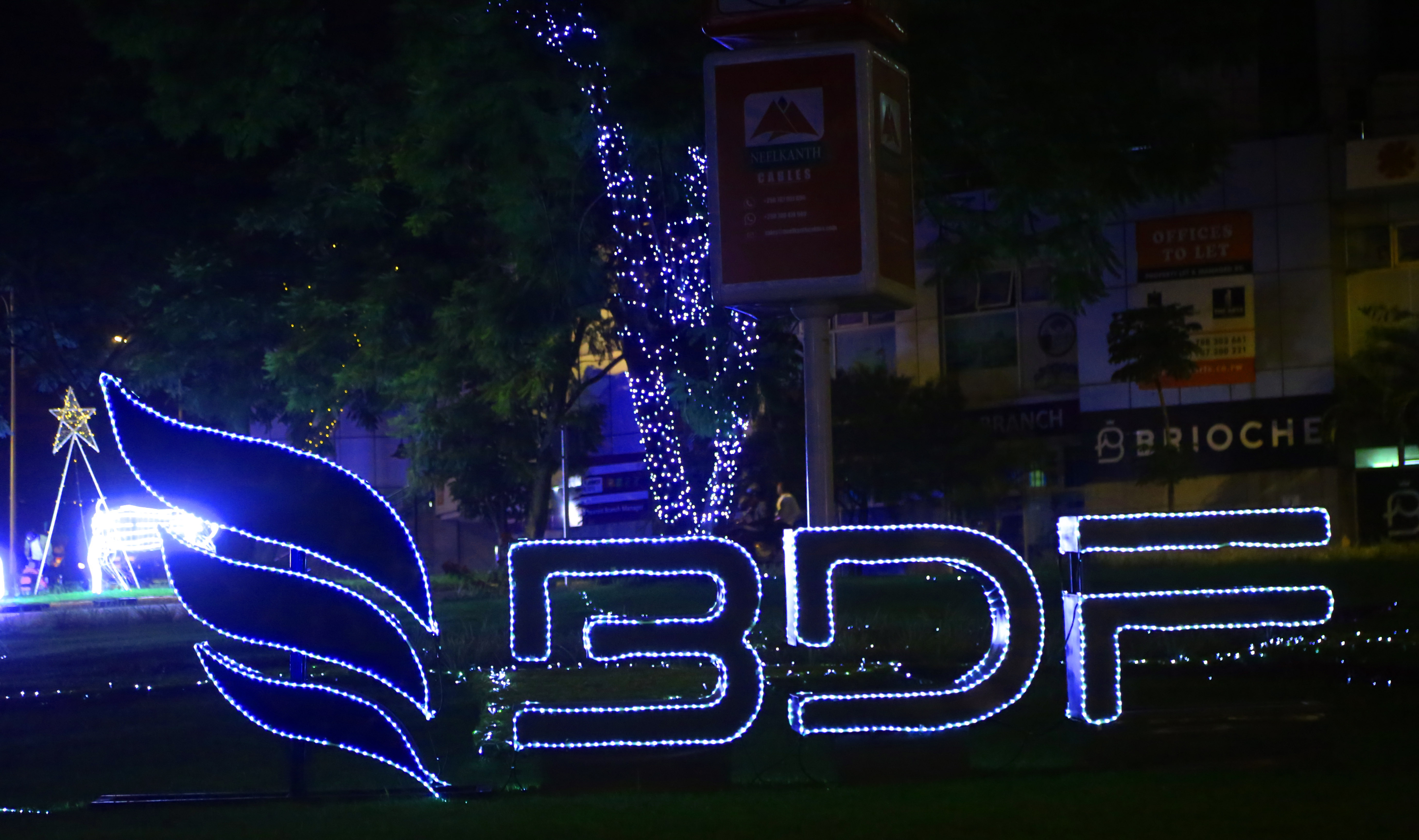 Christmas decoration at Kigali Convention Centre. Businesses in Kigali have decked their premises with decorations as part of the ritual to celebrate the festive season. 