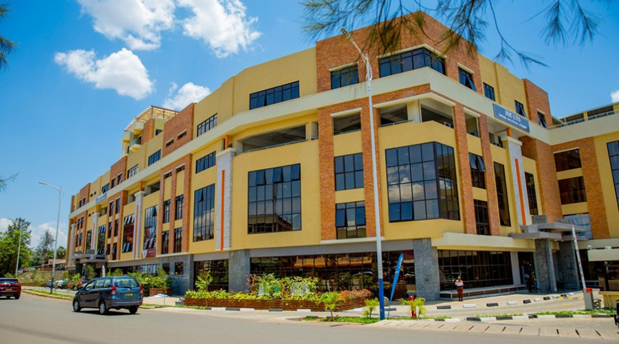 The Muhima Investment Company (MIC) commercial complex in downtown Kigali. The building was a victim of the floods from the Christmas Day downpour. 