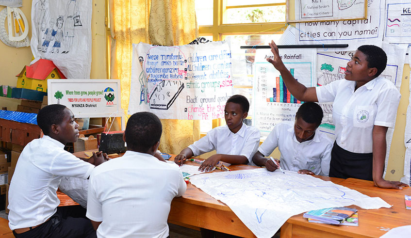Students of TTC Rubengera in Karongi District on February 11, 2019. All the 16 TTCs were registered while out of 4,069 candidates who were registered 3,938 could sat the exams. Photo: 