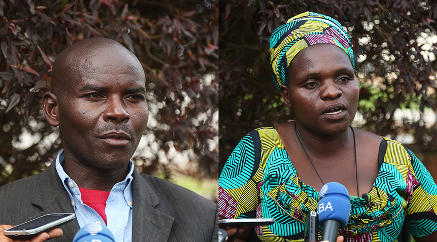 Fabien Ntirenganya (L) and Junior Nyirakarangwa. 