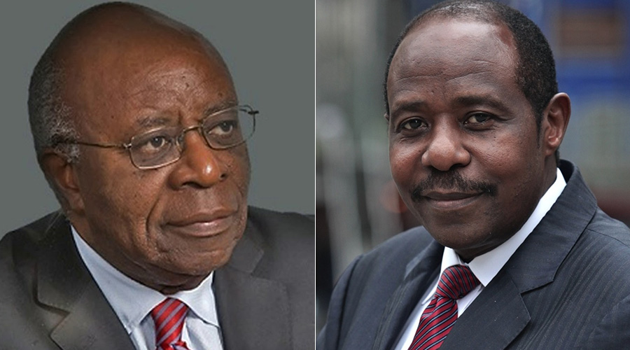 Faustin Twagiramungu (L) and Paul Rusesabagina.