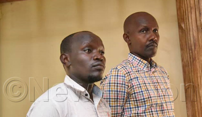 Rwandan businessman, Rene Rutagungira (R) was abducted from a bar in Kampala in August 2017. (Photo: New Vision) 
