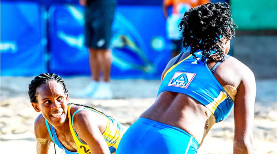 Judith Hakizimana (#2) is one of the four players u2013 representing Rwanda at the three-day qualifiers in Tanzania. 