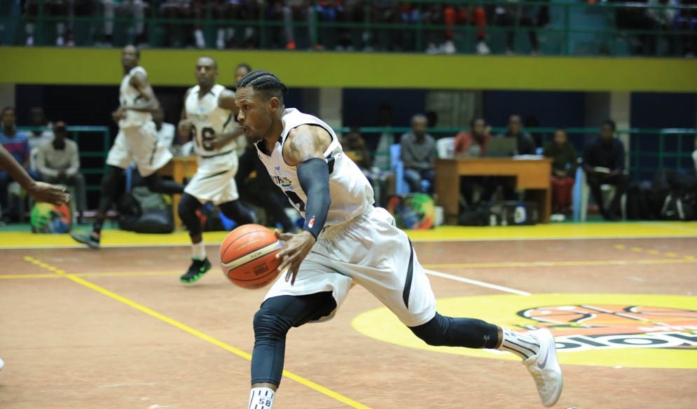 Mike Buzangu featured for Patriots during the 2019 Genocide Memorial Basketball Tournament. 