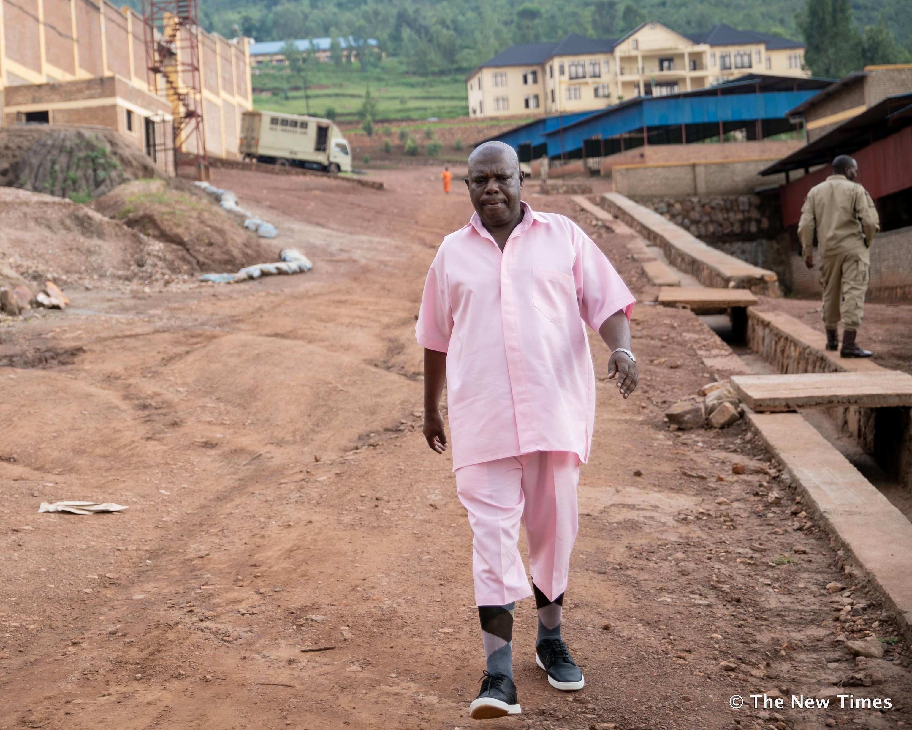 Genocide suspect Vincent Murekezi speaks to The New Times from Nyarugenge Prison in Mageragere on Friday. 
