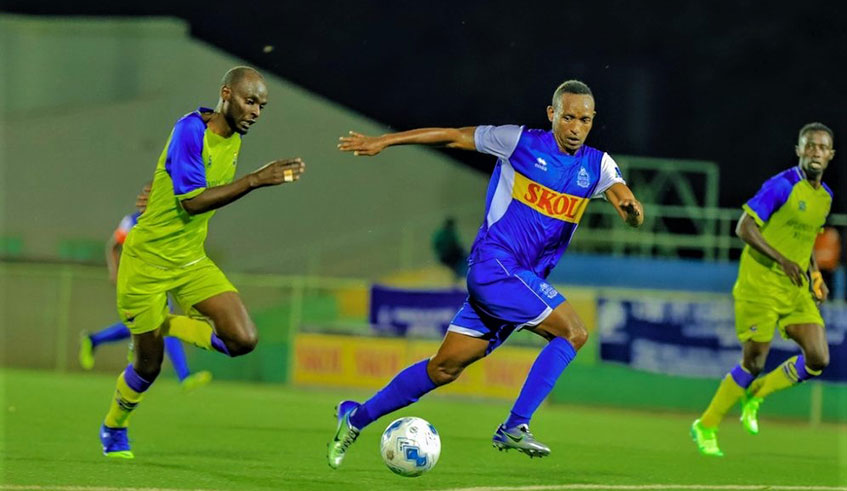 Jean Claude Iranzi (C) won six league titles and five Peace Cups with APR before joining Rayon Sports last July. 