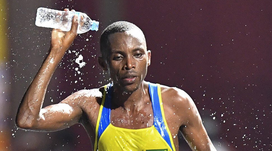 Felicien Muhitira, 26, represented Rwanda at the 2019 World Athletics Championships in Qatar. 