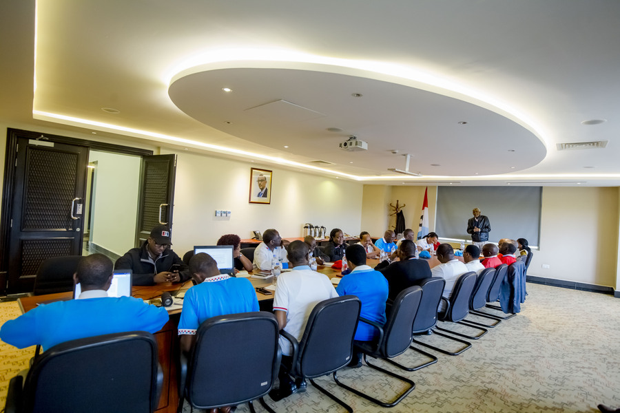 Ngarambe addresses RPF-Inkotanyi senators caucus in Rusororo Sector, Gasabo District on January 19, 2020. / Courtesy