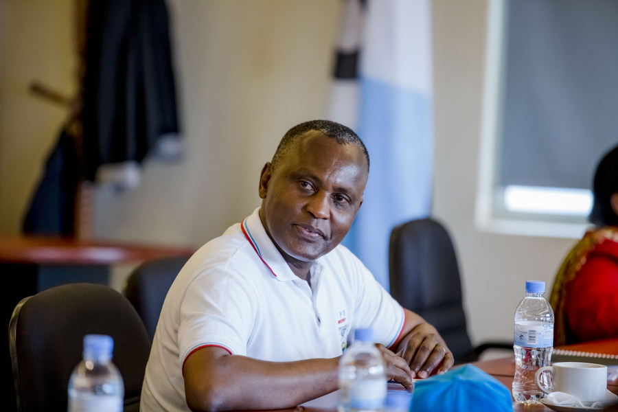 Ngarambe addresses RPF-Inkotanyi senators caucus in Rusororo Sector, Gasabo District on January 19, 2020. / Courtesy