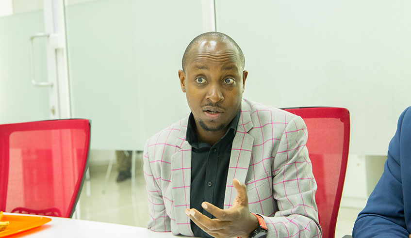 Charles Haba, the Managing Director of Century Real Estate during the interview with The New Times at Gishushu, Century Real Estate Headquarters on January 27th, 2020. (Dan Nsengiyumva)