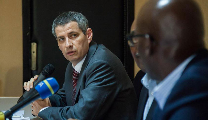 REG CEO Ron Weiss speaks during a past news conference. 