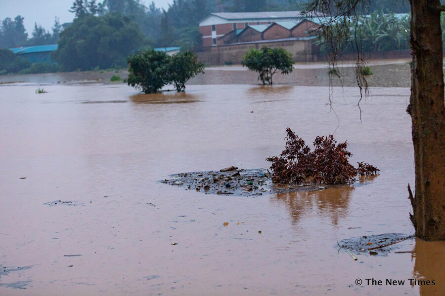 A heavy rains at Kinamba-Gakiriro-Kagugu road in Gasabo district in KigaliÂ damaged the crops on January 28, 2020. / All photos by Emmanuel Kwizera.