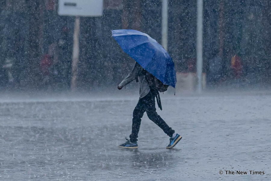 A heavy rains at Kinamba-Gakiriro-Kagugu road in Gasabo district in KigaliÂ damaged the crops on January 28, 2020. / All photos by Emmanuel Kwizera.