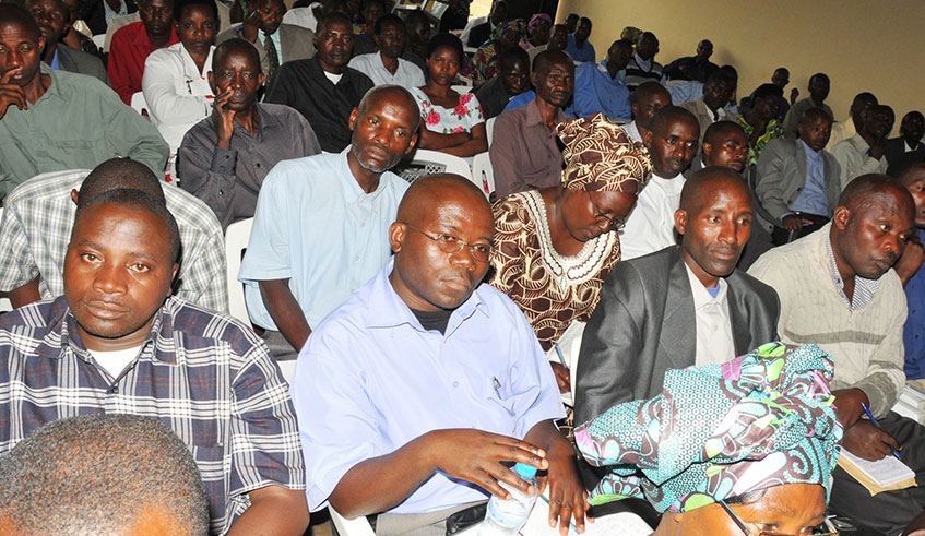 Members of Umwalimu Sacco during a past general assembly. / Photo: File.